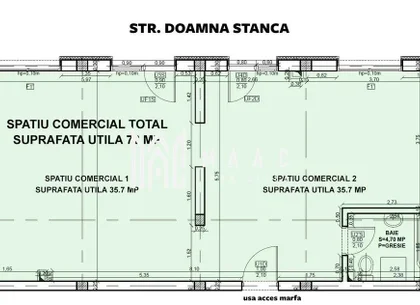 Spatiu Comercial I Parcare I 4 Vitrine I Doamna Stanca