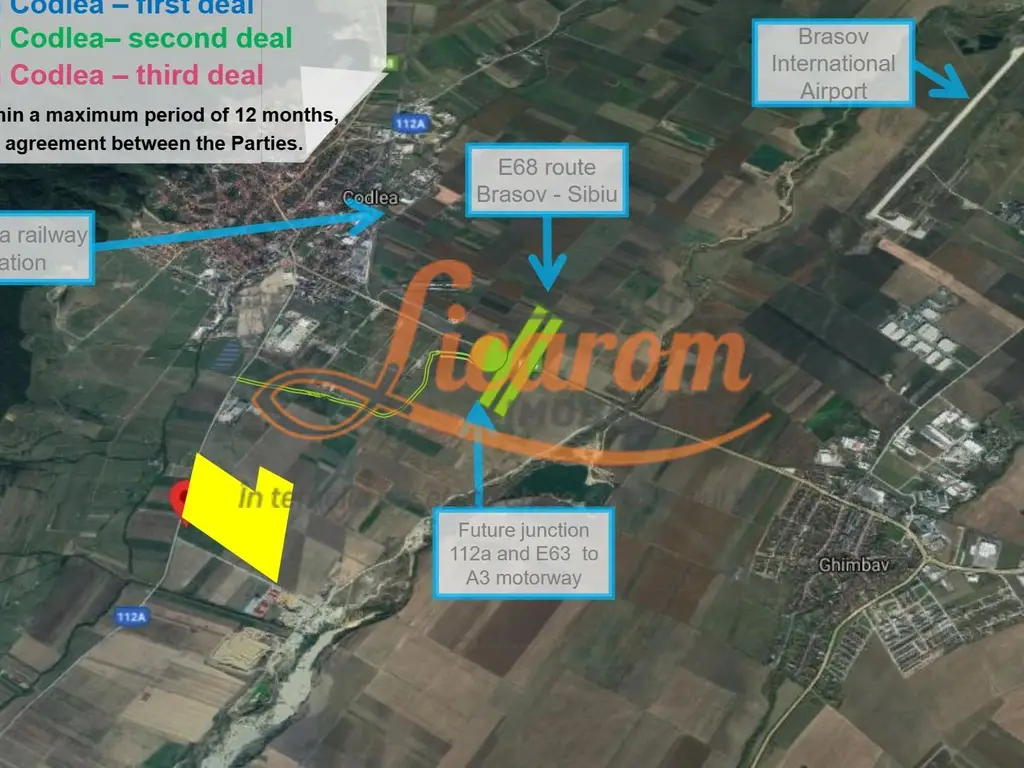 Codlea teren constructii industriale sau logistice 8 ha pana la 24 Ha