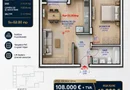 Apartament 03D, Corp D – 2 camere | 53,28 mp | Jabri Nord Residence